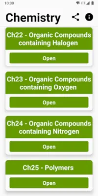 Chemistry android App screenshot 2